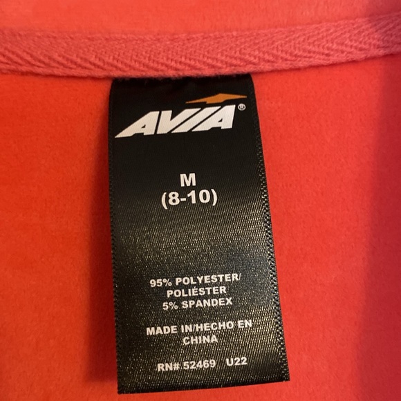 Avia Women’s Velour 1/2 Zip Long Sleeve Pullover - Picture 2 of 3